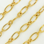 Load image into Gallery viewer, Gold Plated 925 Sterling Silver Smooth Oval Link Chain.