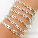 Load image into Gallery viewer, Sterling Silver Flat Curb Chain