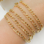 Load image into Gallery viewer, Gold Plated 925 Sterling Silver Gold Plated Figaro Chain. Y61GP