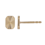 Load image into Gallery viewer, EFZ53578. 14K Solid Gold Rectangle Stud Earrings