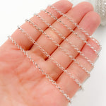 Load image into Gallery viewer, Sterling Silver Diamond Shape Link Chain