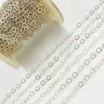 Load image into Gallery viewer, Sterling Silver Hammered Round Link Chain