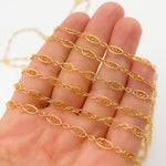 Load image into Gallery viewer, 14k Gold Filled Twisted Oval and Round Links Chain
