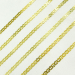 Load image into Gallery viewer, Gold Plated 925 Sterling Silver Flat Marina Chain.