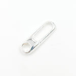 Load image into Gallery viewer, White Sterling Silver Oval Clasp