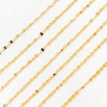 Load image into Gallery viewer, 14k Gold Filled Flat Marina Link Chain