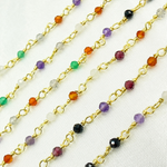 Load image into Gallery viewer, Multi Cubic Zirconia Wire Wrap Chain