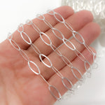 Load image into Gallery viewer, Sterling Silver Textured Oval Cable Link Chain