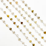 Load image into Gallery viewer, Gold Rutile Sterling Silver Wire Chain