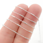 Load image into Gallery viewer, Sterling Silver Satellite Tube Chain