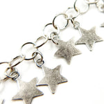 Load image into Gallery viewer, Oxidized Sterling Silver Star Dangle Chain