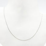 Load image into Gallery viewer, 025R01T5J080WG18K. 18K White Solid Gold Cable Chain