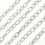 Load image into Gallery viewer, Oxidized Sterling Silver Twisted Oval Link Chain