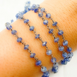 Load image into Gallery viewer, Kyanite Oxidized Wire Chain