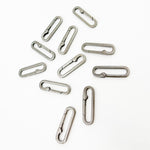 Load image into Gallery viewer, 20MM Black Rhodium Matt Sterling Silver Oval Clasp