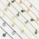 Load image into Gallery viewer, 302D. Disc Shape 6mm Dangle Wire Chain