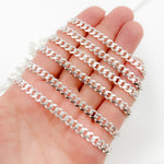 Load image into Gallery viewer, Sterling Silver Flat Curb Chain
