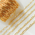 Load image into Gallery viewer, Gold Filled Curb Paperclip Chain