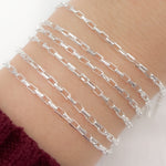 Load image into Gallery viewer, Sterling Silver Diamond Cut Box Chain