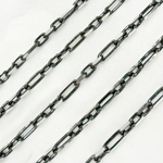 Load image into Gallery viewer, Black Rhodium Sterling Silver Diamond Cut Long & Short Chain