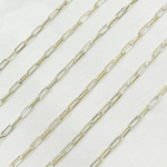 Load image into Gallery viewer, Two Tone Gold Plated and 925 Sterling Silver Paperclip Chain