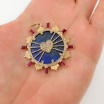 Load image into Gallery viewer, 14K Solid Gold Round Heart Pendant