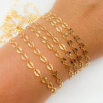 Load image into Gallery viewer, 14K Gold-Filled Diamond Cut Oval Link Chain