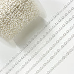 Load image into Gallery viewer, Sterling Silver Flat Cable Link Chain