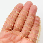 Load image into Gallery viewer, 161TDGF. 14k Gold Filled Smooth Long and Short Dapped Link Chain