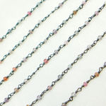 Load image into Gallery viewer, Multi Spinal Faceted Roundel Wire Wrapped Chain