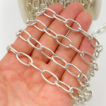 Load image into Gallery viewer, Sterling Silver Smooth Oval Link Chain