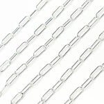 Load image into Gallery viewer, Sterling Silver Round Paperclip Necklace
