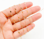 Load image into Gallery viewer, XM/1003HD/SPTT. 14K Gold-Filled and Silver Flat Marina Cable Link Chain