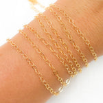 Load image into Gallery viewer, 14K Gold Filled Oval Flat Link Chain