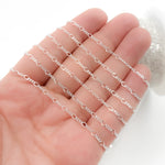 Load image into Gallery viewer, Sterling Silver 1 Link Long and 3 Curb Links Chain in Between