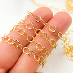 Load image into Gallery viewer, 14K Gold Filled Hammered Round Link Chain
