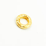 Load image into Gallery viewer, 8MM_14 Gauge Gold Plated Sterling Silver Hammered Open Jump Ring