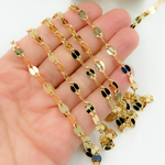 Load image into Gallery viewer, V68GP. Gold Plated 925 Sterling Silver Fancy Marina Link Chain