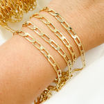 Load image into Gallery viewer, Gold Plated 925 Sterling Silver Ultra Flat Paperclip Link Chain