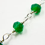 Load image into Gallery viewer, Green Onyx Sterling Silver Wire Chain