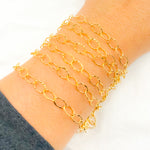 Load image into Gallery viewer, 14K Gold Filled Hammered Oval Link Chain