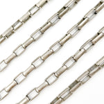 Load image into Gallery viewer, Oxidized Sterling Silver Smooth Box Chain