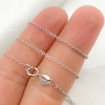 Load image into Gallery viewer, 14K Solid White Gold Cable Chain