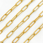 Load image into Gallery viewer, Gold Plated Matt Sterling Silver Paperclip Chain