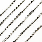 Load image into Gallery viewer, Oxidized Sterling Silver Rolo Chain