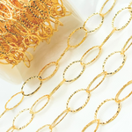 Load image into Gallery viewer, 14k Gold Filled Hammered Oval Link Chain. 674KGF