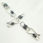 Load image into Gallery viewer, White Sterling Silver Toggle Clasp