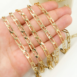 Load image into Gallery viewer, Gold Plated 925 Sterling Silver Ultra Flat Paperclip Link Chain