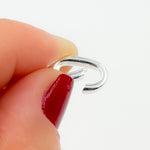 Load image into Gallery viewer, 14MM White Sterling Silver Oval Clasp