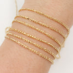 Load image into Gallery viewer, 14K Solid Gold Round Figaro Link Chain